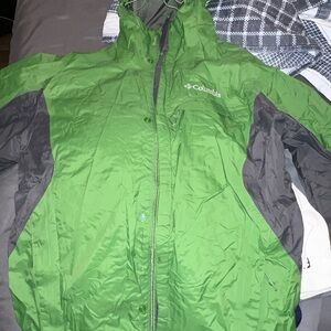 Green Columbia Rain jacket